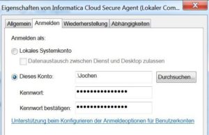 Informatica Cloud Secure Agent Services